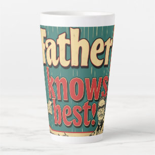 Caneca De Café Latte Padre conhece a melhor arte digital