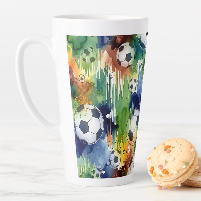 Caneca De Café Latte Padrões que pontuam cada vez (In Situ)