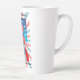 Caneca De Café Latte Página inicial do Deus abençoe America Sweet