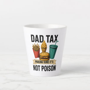 Caneca De Café Latte Pai com certeza que não é Dia de os pais venenoso