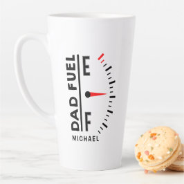 Caneca De Café Latte Pai Combustível Dia de os pais Engraçado Aniversár