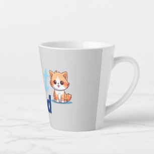 Caneca De Café Latte Pai de gato