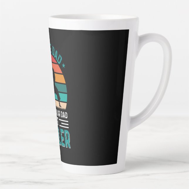 Caneca De Café Latte Pai de Karatê (Direita)