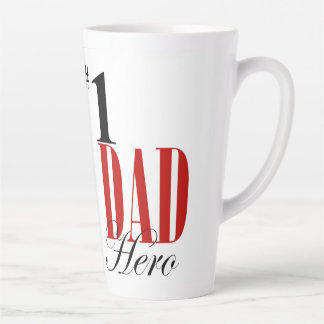 Caneca De Café Latte Pai Hero Tall Mug