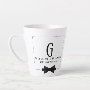 Caneca De Café Latte Pai Personalizado do Arco do Monograma