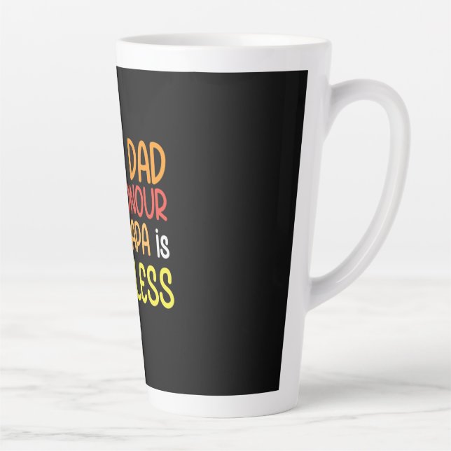 Caneca De Café Latte Pai Sentindo Pai sendo Papa (Direita)