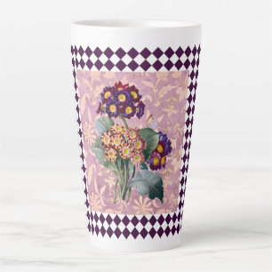 Caneca De Café Latte Painel Flor do Vintage Harlequin Garden