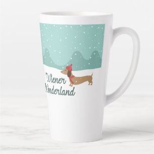 Caneca De Café Latte Pais de Mães do Wonderland Dachshund Gift Doxie