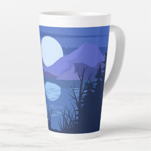 Caneca De Café Latte Paisagem natural
