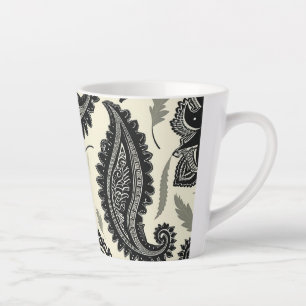 Caneca De Café Latte Paisley Palaces