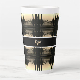 Caneca De Café Latte Palácio Chehel Sotun em Isfahan, Irã 1970