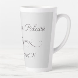Caneca De Café Latte Palácio de Buckingham Latitude e Longitude