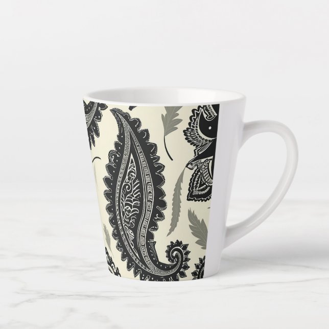 Caneca De Café Latte Palácios Paisley (Direita)
