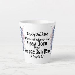 Caneca De Café Latte Palavra de Bíblia Religiosa de Mulher Cristã