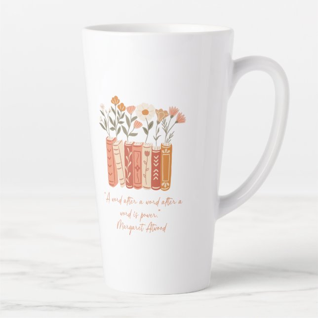 Caneca De Café Latte Palavras São Poder (Direita)