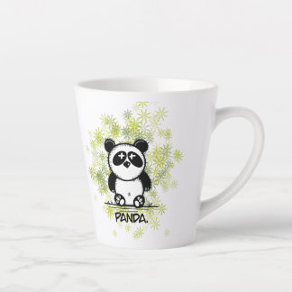 Caneca De Café Latte Panda Simples