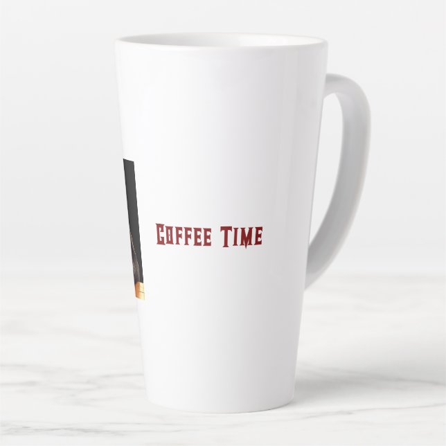 Caneca De Café Latte Panda's Coffee Break (Ângulo direito)