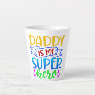 Caneca De Café Latte Papai é Meu Super-Herói