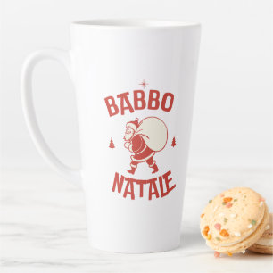 Caneca De Café Latte Papai Noel Italiano Santa fofo Kawaii Feliz Natal