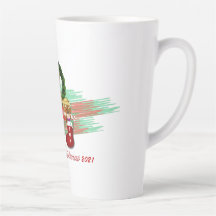 Papais noeis Joy Sock Natal Latte Mug