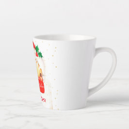 Caneca De Café Latte Papais noeis Natal Feliz de Distância Social Pesso