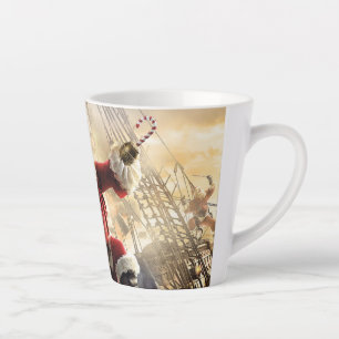 Caneca De Café Latte Papais noeis piratas