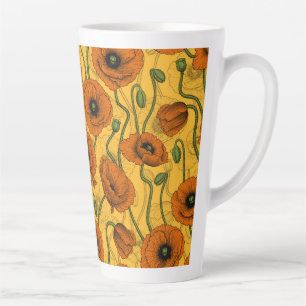 Caneca De Café Latte Papas Laranja