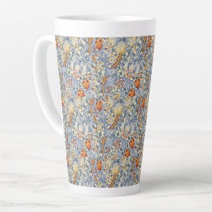 Caneca De Café Latte Papel de Parede Vitoriano Gold Lily de William Mor