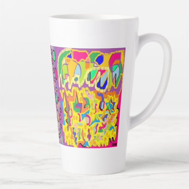 CANECA DE CAFÉ LATTE PARA ARTES SAKE PICTURE COM WORDS (Direita)