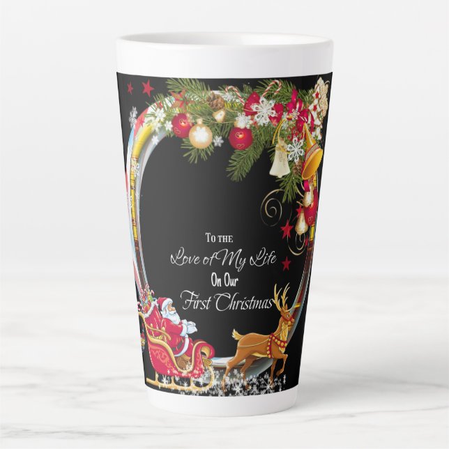 Caneca De Café Latte Para o amor da minha vida  (Frente)