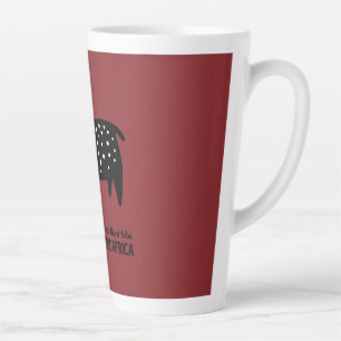 Caneca De Café Latte Para viajantes ao redor do mundo e África