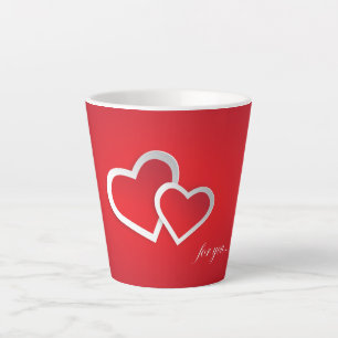 Caneca De Café Latte Para Você Dia de os namorados Hearts Design- 21987