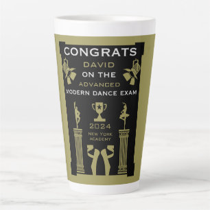 Caneca De Café Latte Parabéns de dança moderna