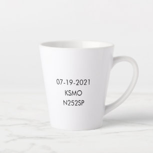 Caneca De Café Latte Parabéns pelo voo a solo - caneca latte personaliz
