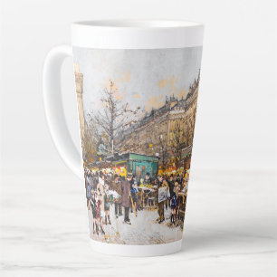 Caneca De Café Latte Paris França Street Scene Europe Latte Mug