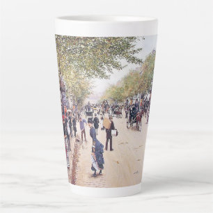 Caneca De Café Latte Paris França Street Scene Europe Latte Mug