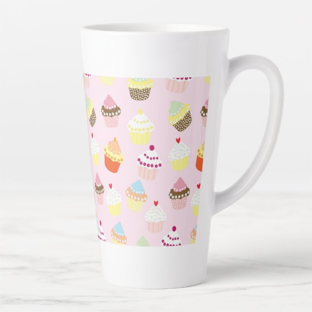 Caneca De Café Latte Parte cupcake (Direita)