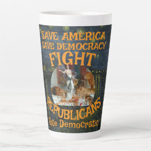 CANECA DE CAFÉ LATTE PARTIDO DEMOCRATA ZL X1 KP CUSTO DE SAÚDE PREÇO