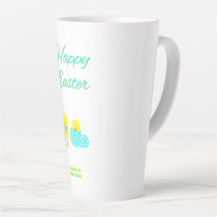 Caneca De Café Latte Páscoa Hatchlings Largura