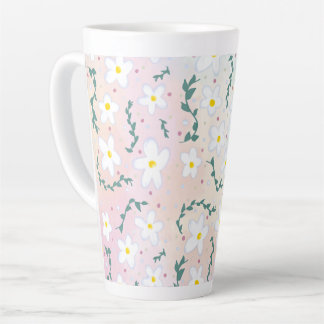 Caneca De Café Latte Passagens de Aquarela