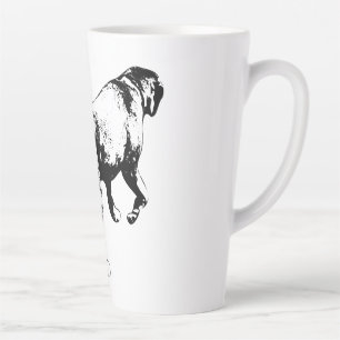 Caneca De Café Latte Passando pelo outono