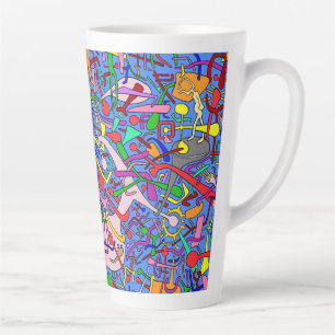 CANECA DE CAFÉ LATTE PASSAR PARA O CAOS -