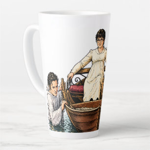 Caneca De Café Latte Passeio de barco final de Mary Bennet