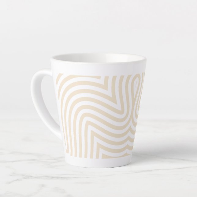 Caneca de Café Latte Pastel Design - Elegante e Es (Ângulo esquerdo)