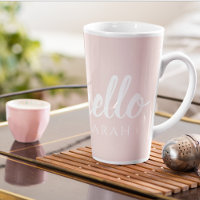 Pastel Mínimo Moderno, Rosa Alô E Seu Nome