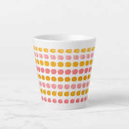 Caneca De Café Latte "Pastel Multicolor Latte Mug - Vibrante e Na moda
