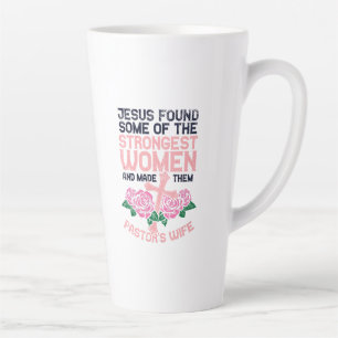 Caneca De Café Latte Pastores Esposa das Mulheres Mais Fortes Igreja Se