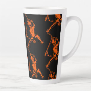 Caneca De Café Latte Patinetes de truques de estilo livre