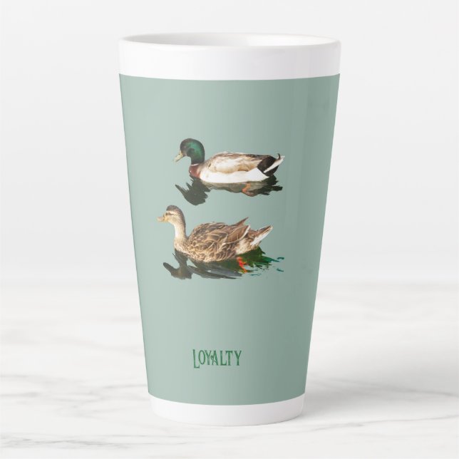 Caneca De Café Latte Patos-de-pata (Frente)