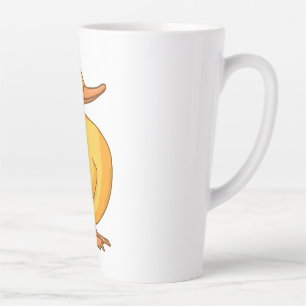 Caneca De Café Latte patos, pássaros, patinhos